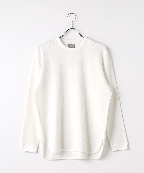 maison de F/メゾンドエフ waffle tee L/s ホワイト 2 maison de F/メゾンドエフ waffle tee L/s ホワイト 2