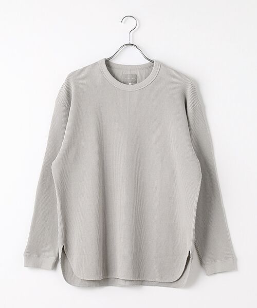 maison de F/メゾンドエフ waffle tee L/s ライトグレー 3 maison de F/メゾンドエフ waffle tee L/s ライトグレー 3