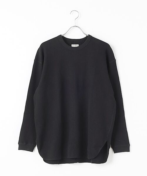 maison de F/メゾンドエフ waffle tee L/s ブラック 3 maison de F/メゾンドエフ waffle tee L/s ブラック 3