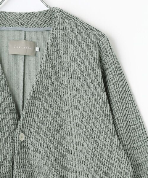 maison de F / メゾンドエフ カーディガン・ボレロ | 3d waffle cardigan | 詳細4