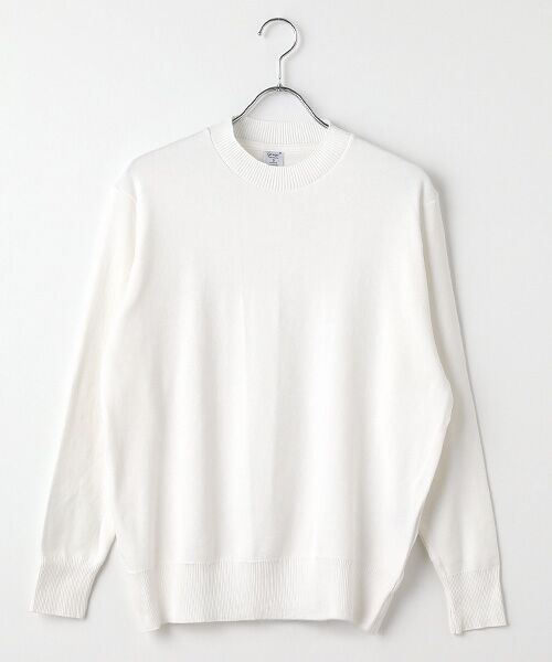 maison de F / メゾンドエフ ニット・セーター | Riccio モックネックロングスリーブニットソー（ビアンコ）