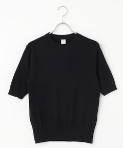 maison de F / メゾンドエフ ニット・セーター | ARGENTO　クルーネック５分袖ニットソー