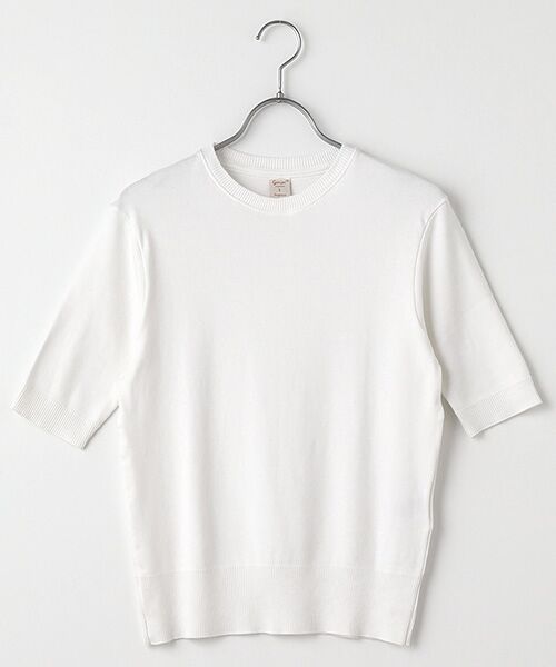 maison de F / メゾンドエフ ニット・セーター | ARGENTO　クルーネック５分袖ニットソー | 詳細2