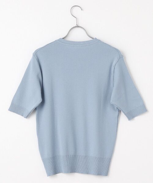 maison de F / メゾンドエフ ニット・セーター | ARGENTO　クルーネック５分袖ニットソー | 詳細4