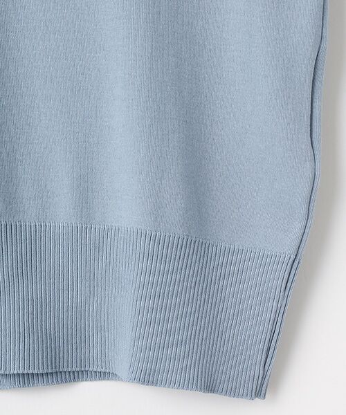 maison de F / メゾンドエフ ニット・セーター | ARGENTO　クルーネック５分袖ニットソー | 詳細6