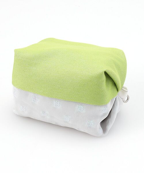 maison de F / メゾンドエフ ポーチ | Caramel pouch / aurora dots × lime glitter | 詳細4