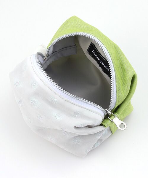 maison de F / メゾンドエフ ポーチ | Caramel pouch / aurora dots × lime glitter | 詳細5