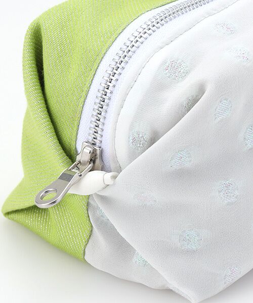 maison de F / メゾンドエフ ポーチ | Caramel pouch / aurora dots × lime glitter | 詳細6