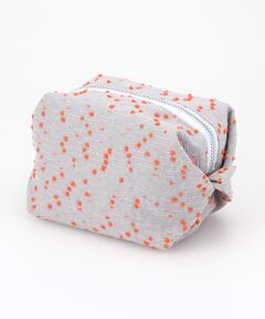 maison de F / メゾンドエフ ポーチ | Caramel pouch / orange dots