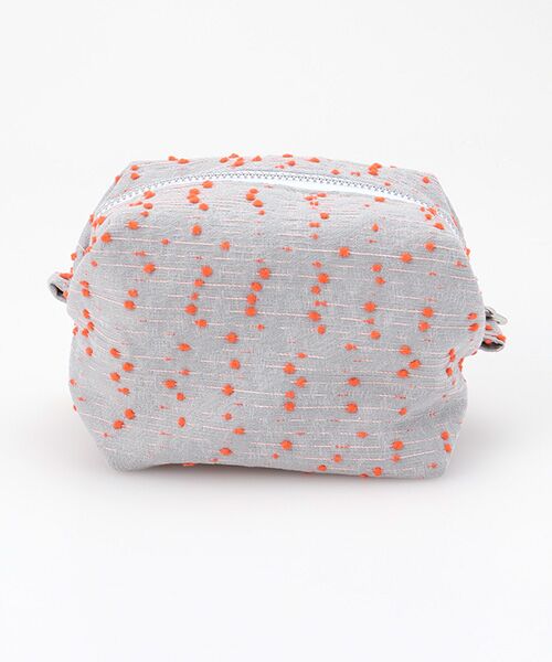 maison de F / メゾンドエフ ポーチ | Caramel pouch / orange dots | 詳細3