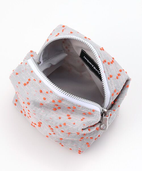 maison de F / メゾンドエフ ポーチ | Caramel pouch / orange dots | 詳細5