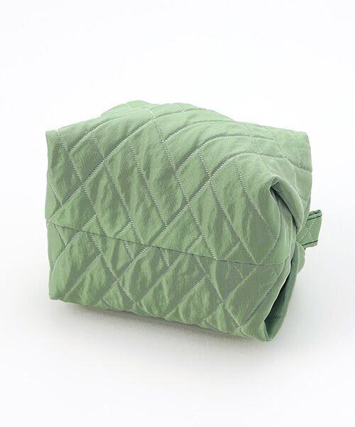 maison de F / メゾンドエフ ポーチ | Caramel pouch / green matrasse | 詳細4