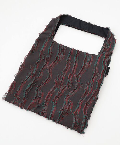 maison de F/メゾンドエフ DOUBLE bag / funky fringe / M ブラック フリー maison de F/メゾンドエフ DOUBLE bag / funky fringe / M ブラック フリー
