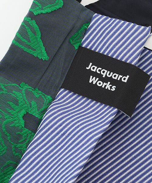 maison de F / メゾンドエフ エコバッグ | TWINS bag / green flower × blue stripe / M | 詳細3