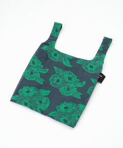 maison de F / メゾンドエフ エコバッグ | TWINS bag / green flower × blue stripe / S