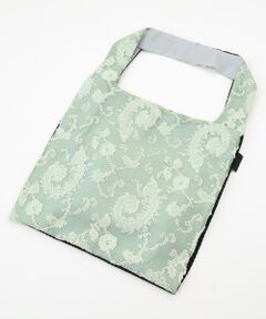 maison de F / メゾンドエフ エコバッグ | TWINS bag / ice green paisley × black check / M