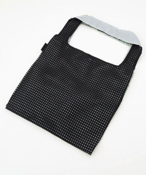 maison de F / メゾンドエフ エコバッグ | TWINS bag / ice green paisley × black check / M | 詳細1