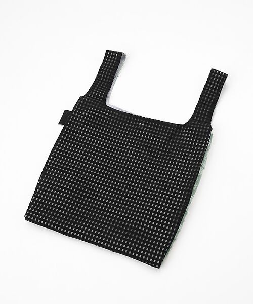 maison de F / メゾンドエフ エコバッグ | TWINS bag / ice green paisley × black check / S | 詳細1