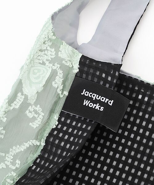 maison de F / メゾンドエフ エコバッグ | TWINS bag / ice green paisley × black check / S | 詳細3