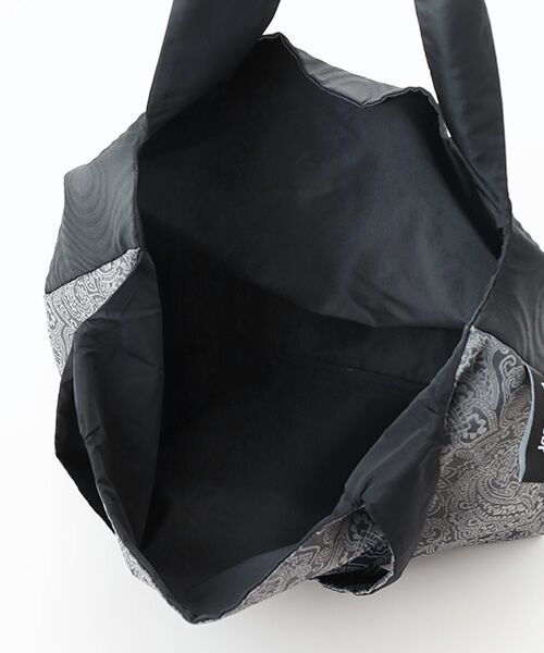 maison de F / メゾンドエフ エコバッグ | TWINS bag / gray paisley × black karesansui / M | 詳細2