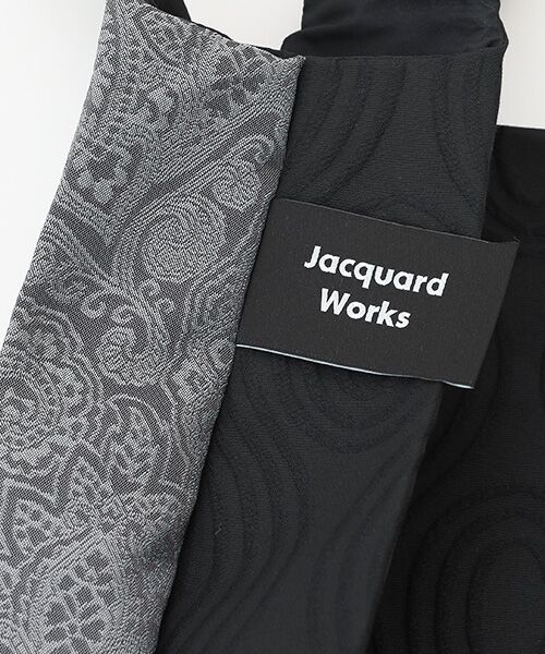 maison de F / メゾンドエフ エコバッグ | TWINS bag / gray paisley × black karesansui / M | 詳細3