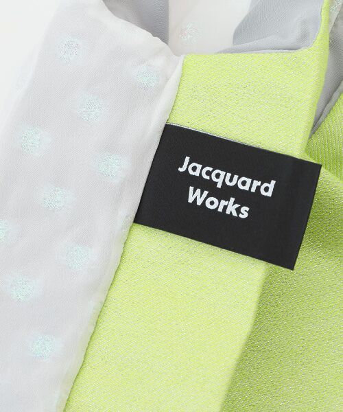 maison de F / メゾンドエフ エコバッグ | TWINS bag / aurora dots × lime glitter / M | 詳細3