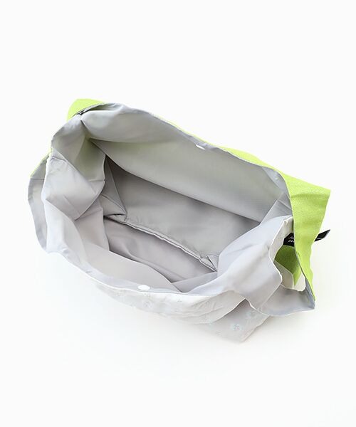 maison de F / メゾンドエフ エコバッグ | TWINS bag / aurora dots × lime glitter / S | 詳細2