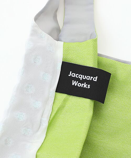 maison de F / メゾンドエフ エコバッグ | TWINS bag / aurora dots × lime glitter / S | 詳細3