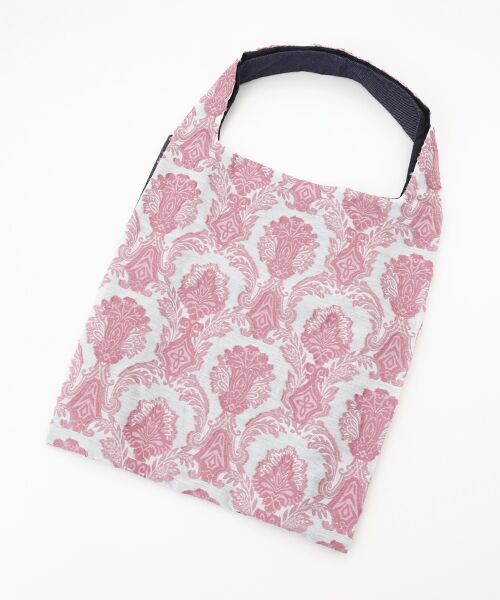 maison de F/メゾンドエフ TWINS bag / pink damask × blue jeans / L ピンク フリー maison de F/メゾンドエフ TWINS bag / pink damask × blue jeans / L ピンク フリー