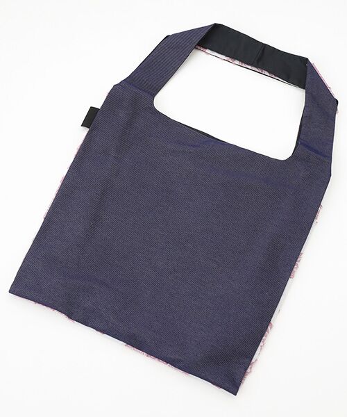 maison de F / メゾンドエフ エコバッグ | TWINS bag / pink damask × blue jeans / M | 詳細1