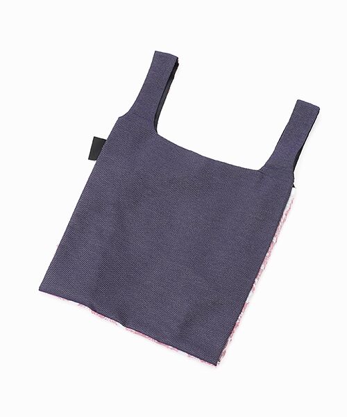 maison de F / メゾンドエフ エコバッグ | TWINS bag / pink damask × blue jeans / S | 詳細1