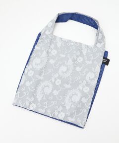 maison de F / メゾンドエフ エコバッグ | TWINS bag / ice gray paisley × blue check / L