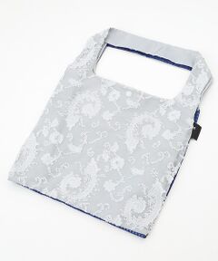 maison de F / メゾンドエフ エコバッグ | TWINS bag / ice gray paisley × blue check / M