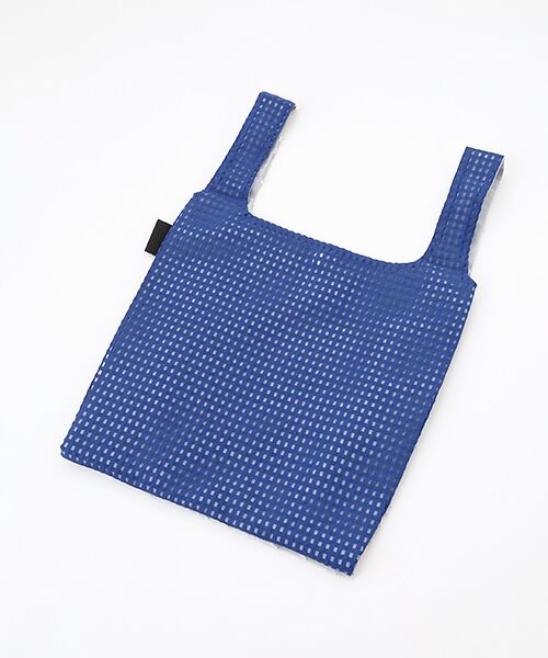 maison de F / メゾンドエフ エコバッグ | TWINS bag / ice gray paisley × blue check / S | 詳細1