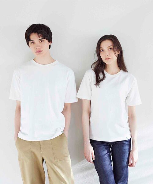 maison de F / メゾンドエフ Tシャツ | GOTS ORGANIC TEE SEW White by EIJI ゴッツ認証 白クルーネックTシャツ | 詳細2