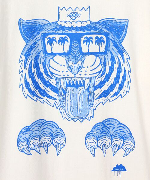 maison de F / メゾンドエフ Tシャツ | 【モルガ】GOTS ORGANIC TEE SEW by EIJI ゴッツ認証白クルーネックプリントTシャツ | 詳細10
