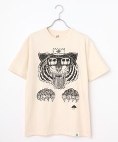 シャツ ももたろ様 モルガ】GOTS ORGANIC TEE SEW by EIJI ゴッツ認証白クルー