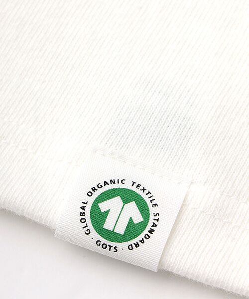 maison de F / メゾンドエフ Tシャツ | 【モルガ】GOTS ORGANIC TEE SEW by EIJI ゴッツ認証白クルーネックプ３版プリントTシャツ | 詳細4