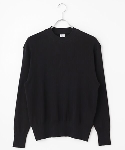 maison de F/メゾンドエフ GIAGUARO ハーフモックネックリラックスフィットニットソー Nero ３