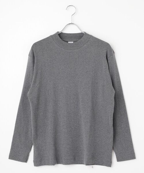 maison de F/メゾンドエフ DELFINO クルーネック ベーシックフィットロングスリーブカットソー Carbone 4 maison de F/メゾンドエフ DELFINO クルーネック ベーシックフィットロングスリーブカットソー Carbone 4