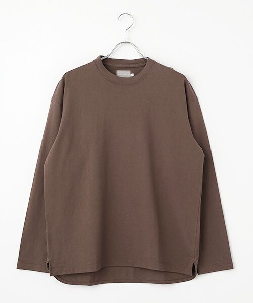 maison de F/メゾンドエフ AGED COTTON TEE L/S CACAO 3 maison de F/メゾンドエフ AGED COTTON TEE L/S CACAO 3