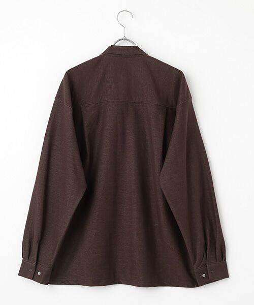 maison de F / メゾンドエフ シャツ・ブラウス | KNIT DENIM FLANNEL　SHIRT | 詳細2