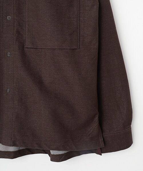 maison de F / メゾンドエフ シャツ・ブラウス | KNIT DENIM FLANNEL　SHIRT | 詳細4