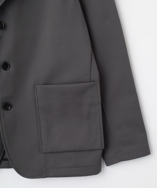 maison de F / メゾンドエフ テーラードジャケット | SOLID DOUBLEーKNIT JACKET | 詳細3