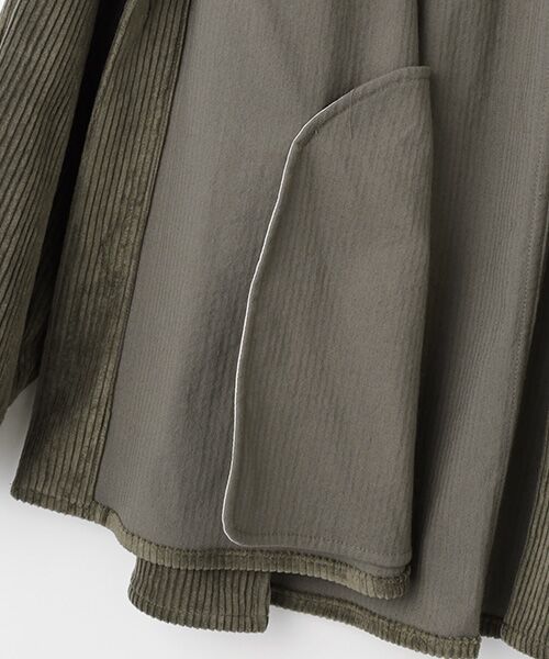 maison de F / メゾンドエフ ブルゾン | Corduroy shirt jacket(BL02253) | 詳細4
