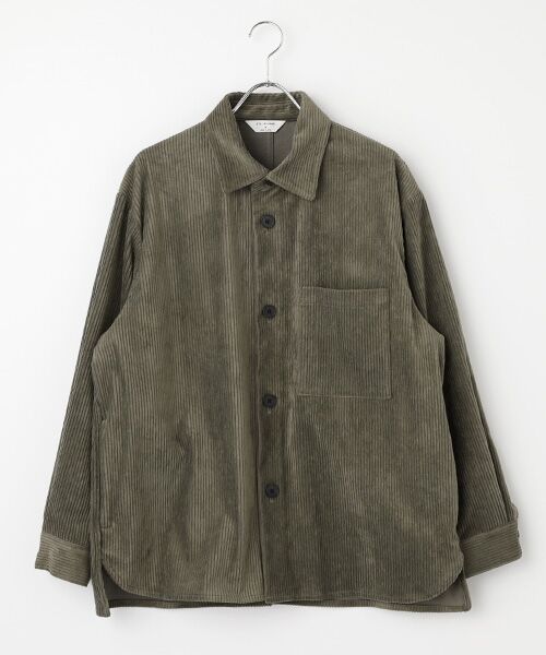 maison de F / メゾンドエフ ブルゾン | Corduroy shirt jacket(BL02253)(KHAKI BROWN)