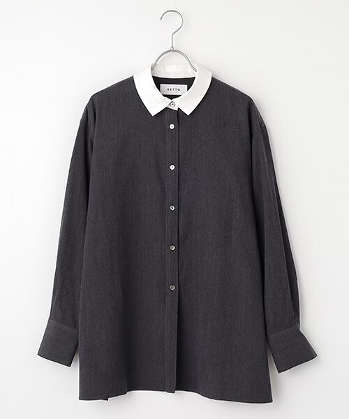 maison de F / メゾンドエフ シャツ・ブラウス | RIC SHIRT（ダークグレー）