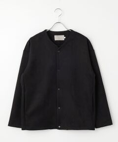 maison de F / メゾンドエフ カーディガン・ボレロ | KNIT SUEDE SNAP BUTTON　CARDIE