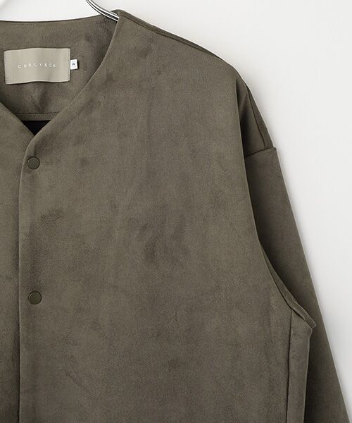 maison de F / メゾンドエフ カーディガン・ボレロ | KNIT SUEDE SNAP BUTTON　CARDIE | 詳細3