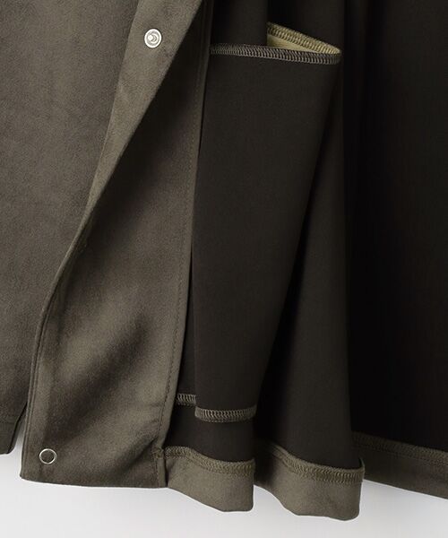 maison de F / メゾンドエフ カーディガン・ボレロ | KNIT SUEDE SNAP BUTTON　CARDIE | 詳細5